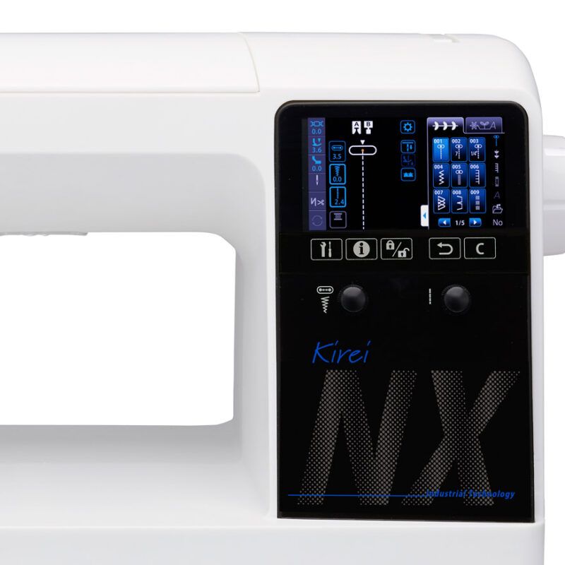 Direkte Stichmusterauswahl per Touch Panel